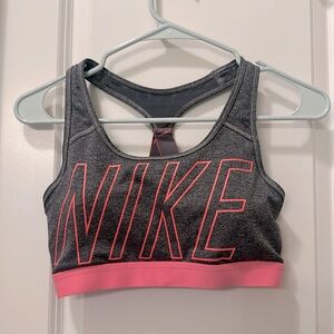 Nike Women’s Pink and Grey Sportsbra